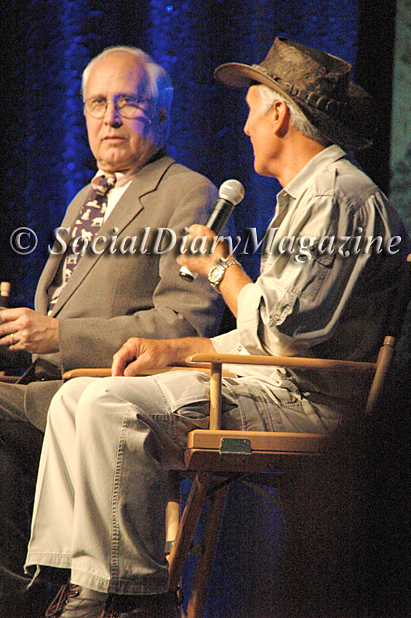 Actor Chevy Chase with Jack Hanna